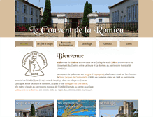 Tablet Screenshot of lecouventdelaromieu.fr